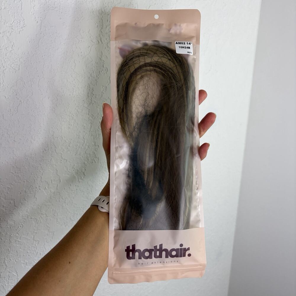 That Hair Hair Extensions N271 AM02 14" 10H24B, straight hair, beauty, stylish